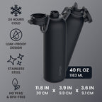 Bentgo Flip 2-in-1 Water Bottle (40 fl oz)