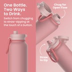 Bentgo Flip 2-in-1 Water Bottle (32 fl oz)