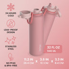Bentgo Flip 2-in-1 Water Bottle (32 fl oz)