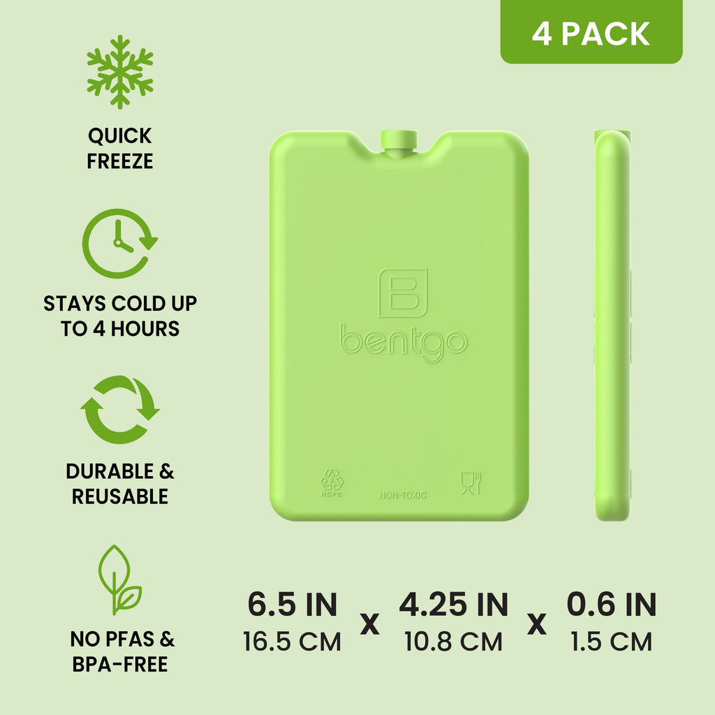 Bentgo Chillers Reusable Ice Packs (4-Pack)