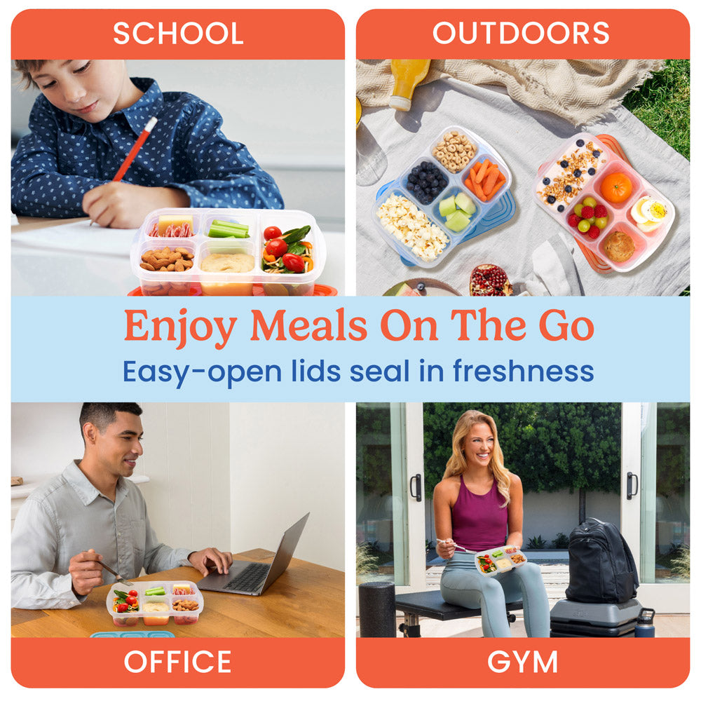 Bentgo Easyboxes 5-Compartment Food Containers 8-Piece Set