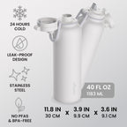 Bentgo Flip 2-in-1 Water Bottle (40 fl oz)