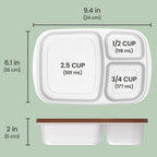 Bentgo Easyboxes 3-Compartment Food Containers 8-Piece Set
