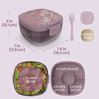 Bentgo Glass Prints All-in-One Salad Container