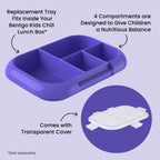 Bentgo Chill Kids Tray with Transparent Cover